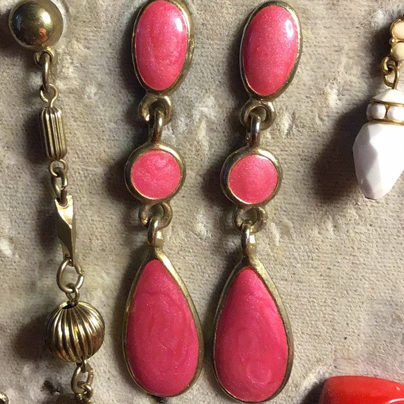 Pink and Gold DROPS on dangle earrings… - Picture 3 of 12